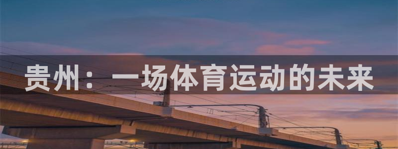 vsport体育官方正版app集团：贵州：一场体育运动的未来